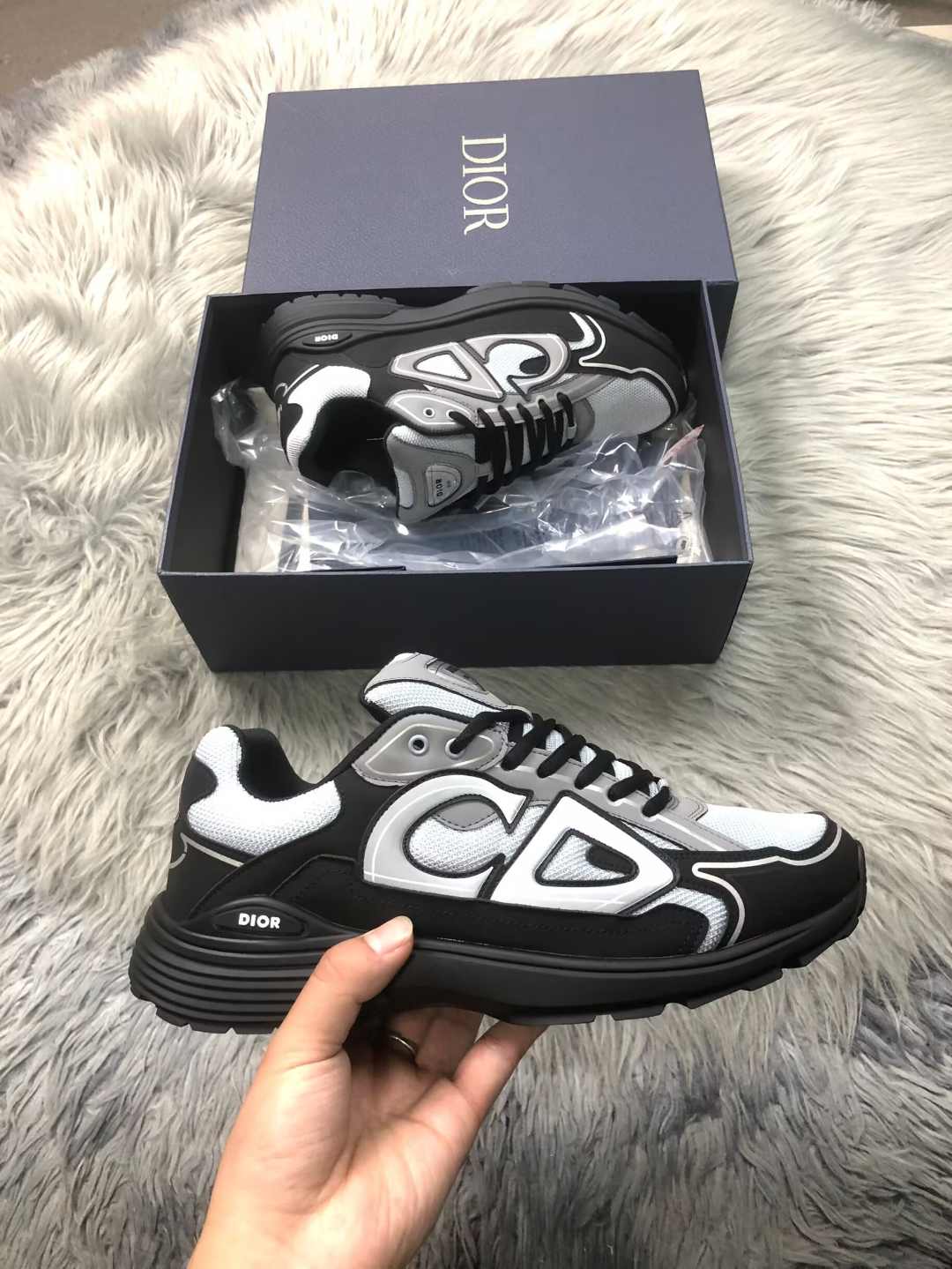 Dior B30 Sneaker – Black & Grey