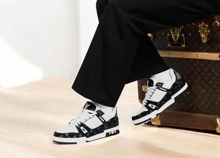 Louis Vuitton LV Trainer Sneaker – Black & White Monogram Edition